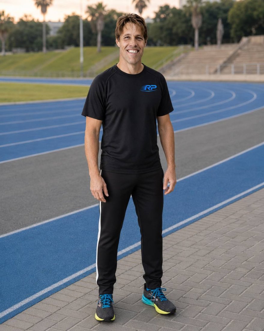 Coach Clint at the running track